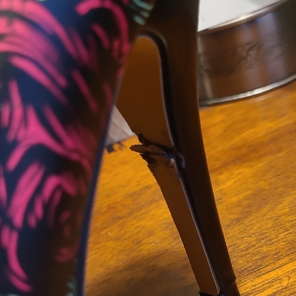 Iron Fist Black and Red Patterned Heels - Picture 11 of 11